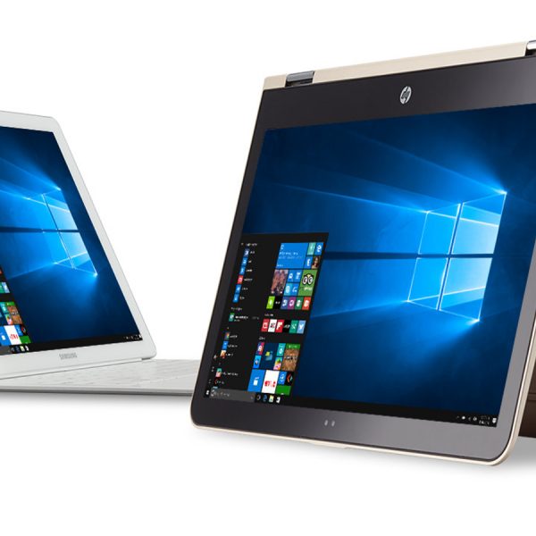 Zwei Notebooks mit Windows 10