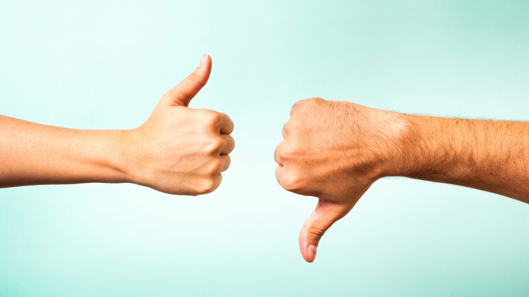 Daumen hoch oder Daumen runter?