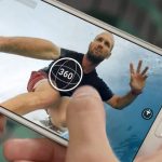 Smartphone mit Facebook-Live-360-App