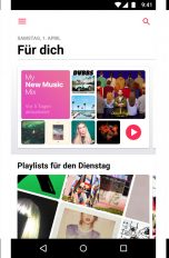Screenshots Apple Music auf Android