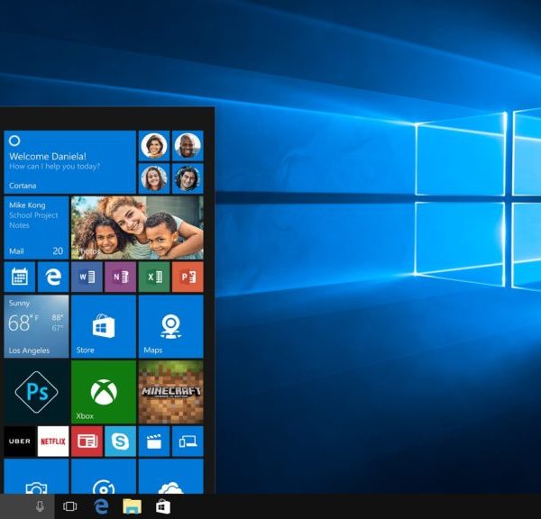 Windows Creators Update Startbildschirm