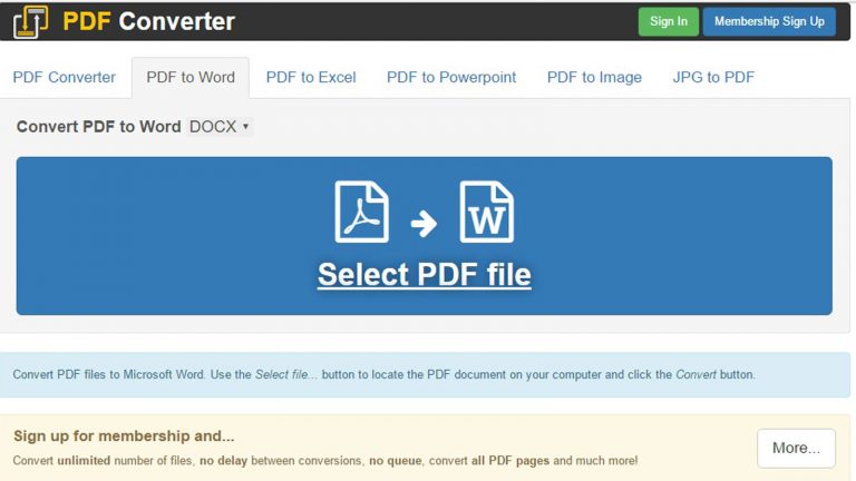 PDFs Windows kostenlose Programme Converter