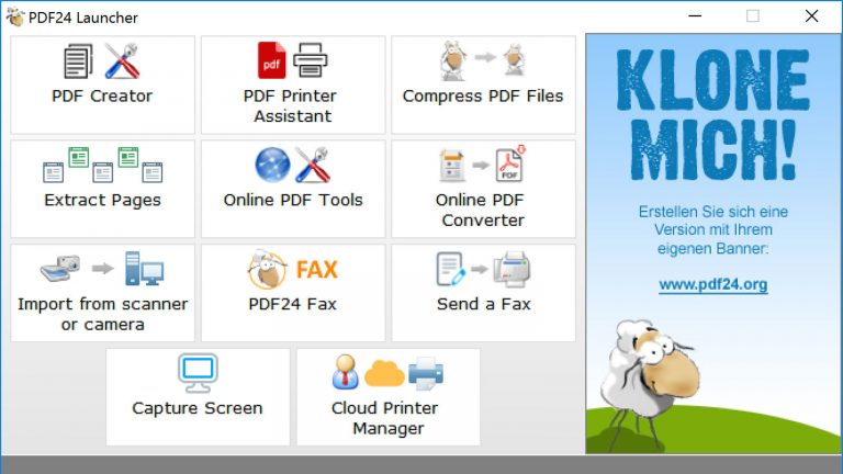 PDFs Windows kostenlose Programme PDF24