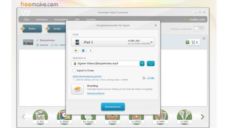 Videoformat ändern Freemake Free Video Converter