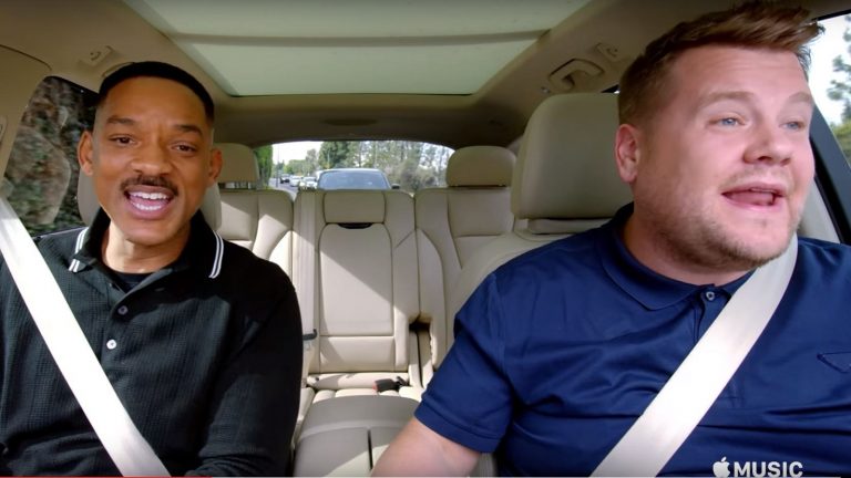 Will Smith und James Corden bei Carpool Karaoke