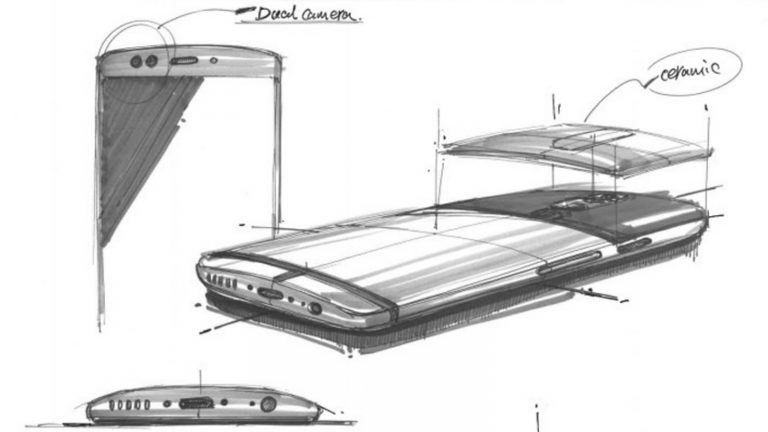 OnePlus 5 Designskizze
