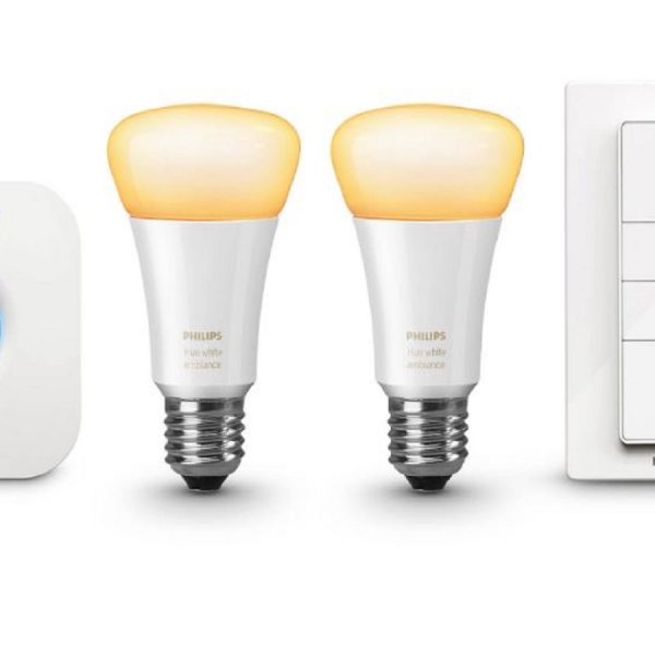 Ein Starterset der Smart-Home-L&ouml;sung Philips Hue white ambiance