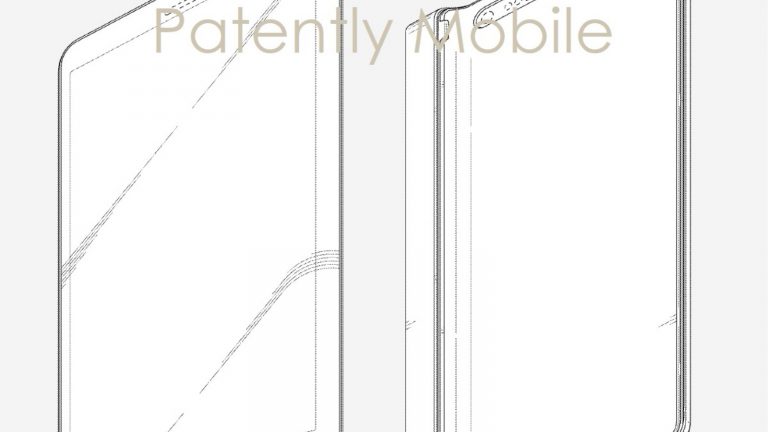 Samsung Galaxy Note Patentskizze