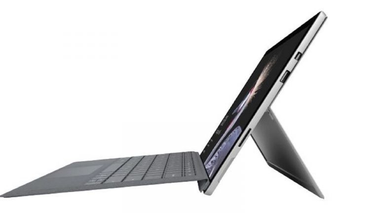 Die Seitenansicht des neuen Surface Pro.