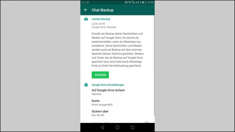 Gelöschte WhatsApp-Bilder und Nachrichten wiederherstellen Chat Backup Android