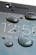 iPhone 7 Plus mit Wassertropfen