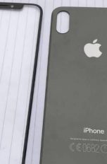 Angebliche Bauteile vorne und hinten des iPhone 8