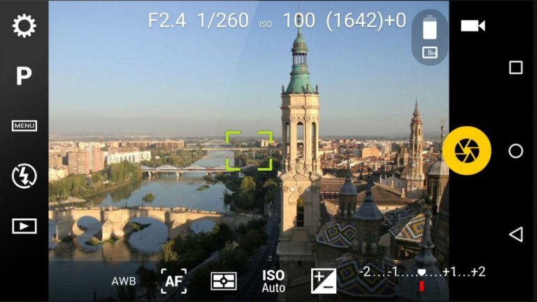 Camera FV-5 ISO-Einstellungen für Fotos bei Nacht