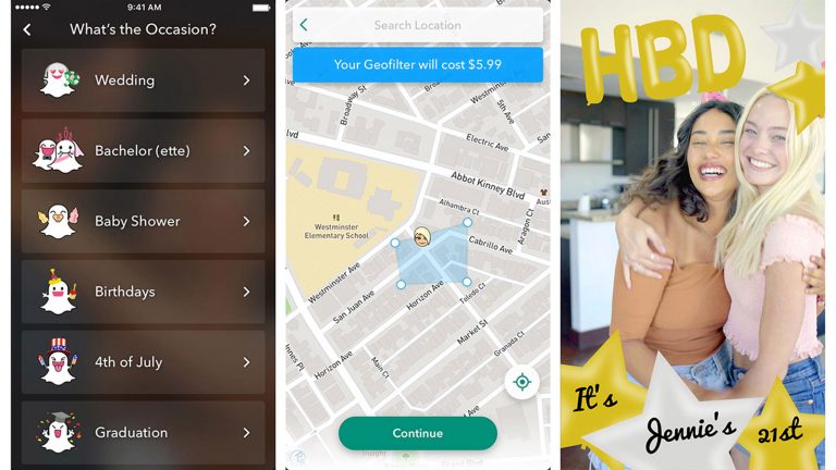 On Demand Geofilter direkt in Snapchat App erstellen
