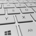 Microsoft Tastatur mit Fingerabdrucksensor