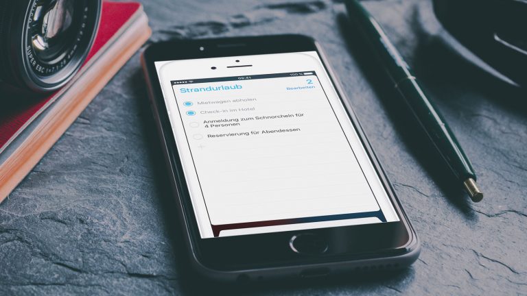 iPhone Erinnerungen App