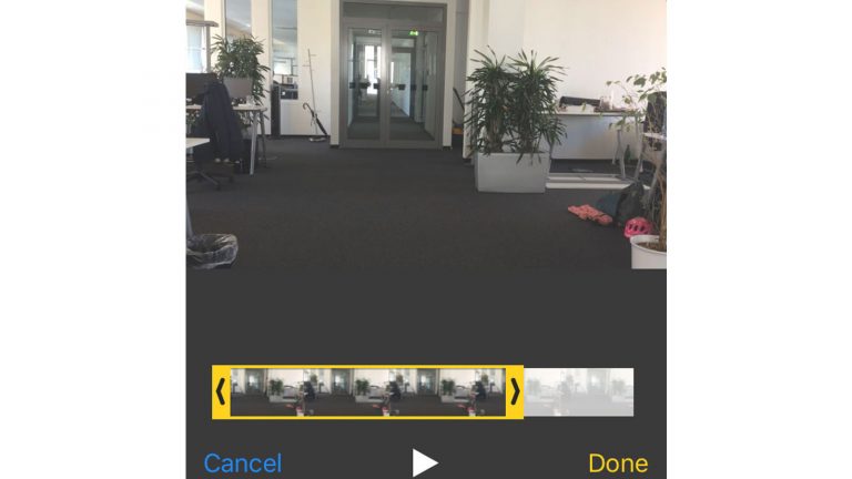 iPhone Videos bearbeiten schnittbereich