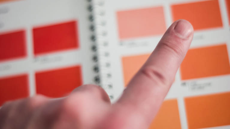 Specdrums auf einer Farbpalette