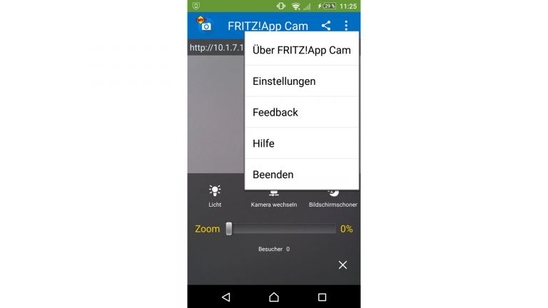 FRITZ!App Cam Android-Smartphone