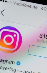 Die Instagram-App auf einem Smartphone