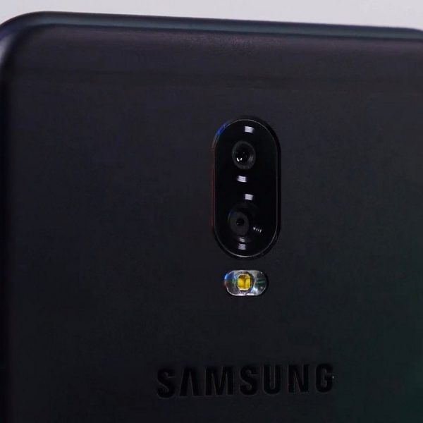 So soll die Rückseite des Samsung Galaxy J7+ aussehen.