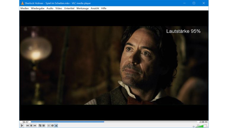Sherlock Holmes auf dem VLC Media Player