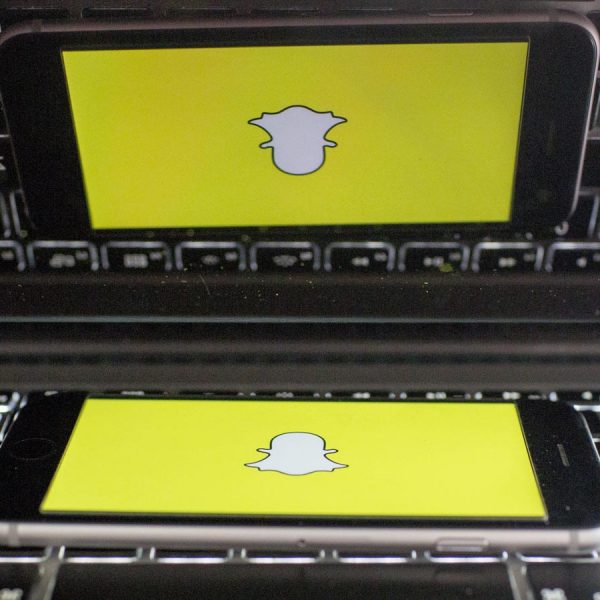 Snapchat Logo auf Smartphone