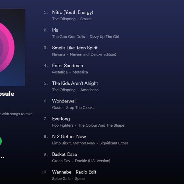 Spotify Deine Zeitkapsel
