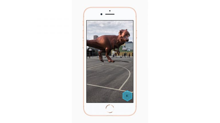 iPhone AR Dinosaurier
