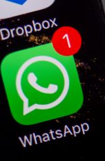 WhatsApp Icon auf Smartphone
