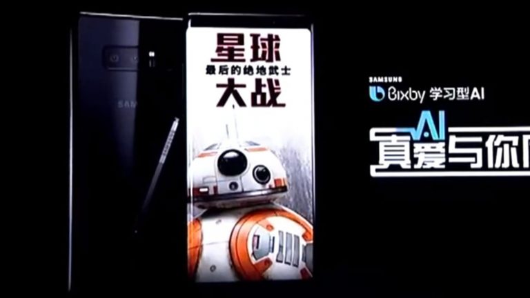 Smartphone mit Star-Wars-Motiv