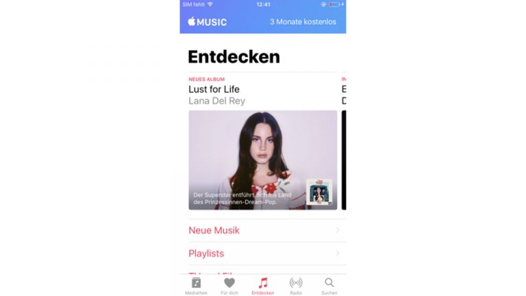 Apple Music stellt auch Musik von Künstlern vor, die Sie noch nicht kennen