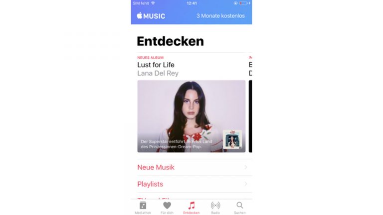 Apple Music stellt auch Musik von K&uuml;nstlern vor, die Sie noch nicht kennen