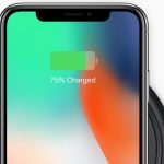 Das iPhone X wird aufgeladen