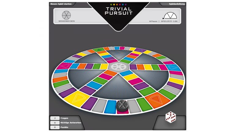 Trivial Pursuit ein Quizspiel für mehrere Spieler
