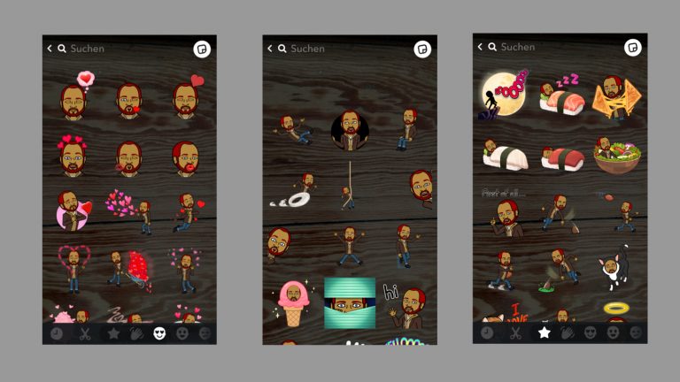 Bitmoji und Snapchat: Emoji-Variante auswählen
