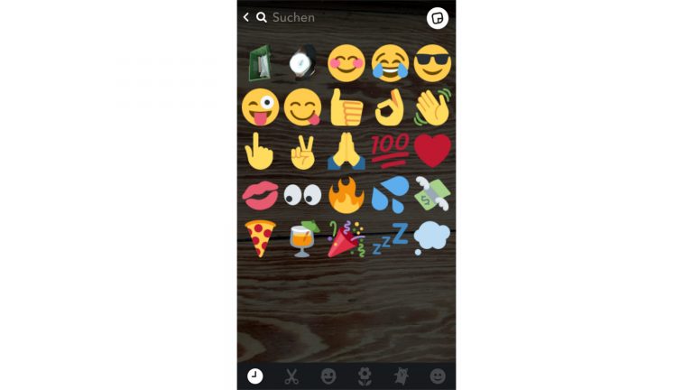 Bitmoji und Snapchat: Emoji-Variante auswählen