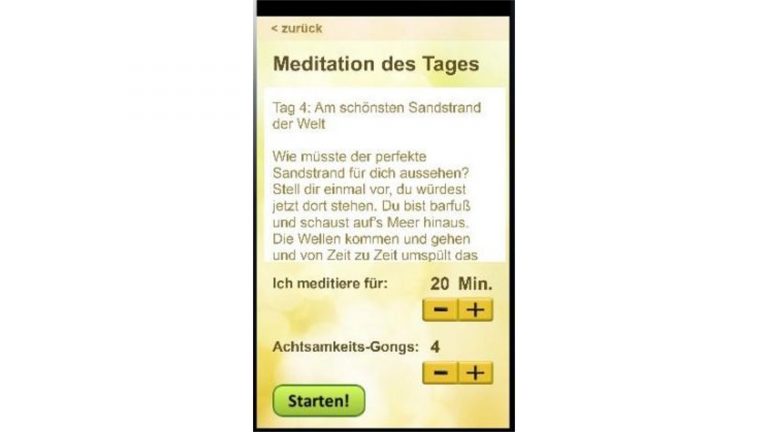 “Meditation des Tages” liefert täglich eine neue Meditation