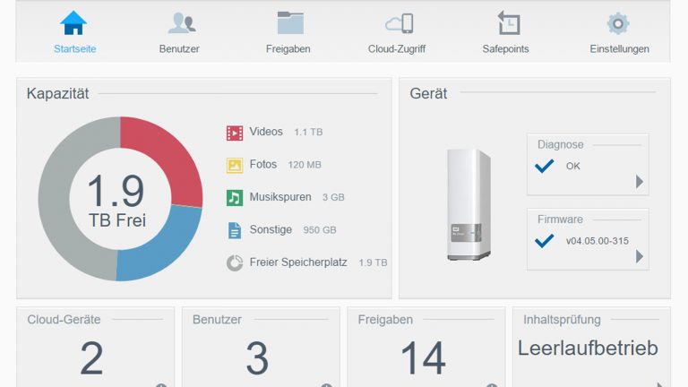 My Cloud ist eine Netzwerk-Festplatte
