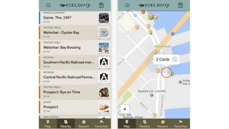 Field Trip - diese App versorgt Sie mit Informationen über Ihren Urlaubsort