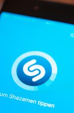 Shazam-App auf dem Smartphone