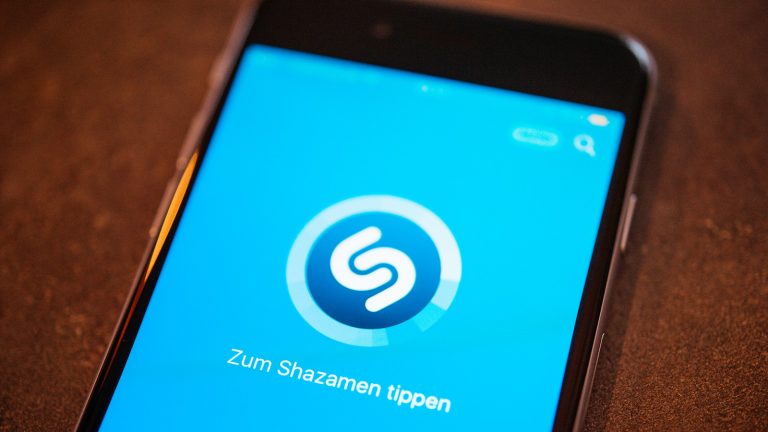 Shazam-App auf dem Smartphone