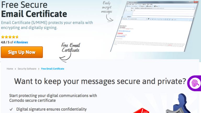 Zertifikat für verschlüsselte E-Mails beantragen