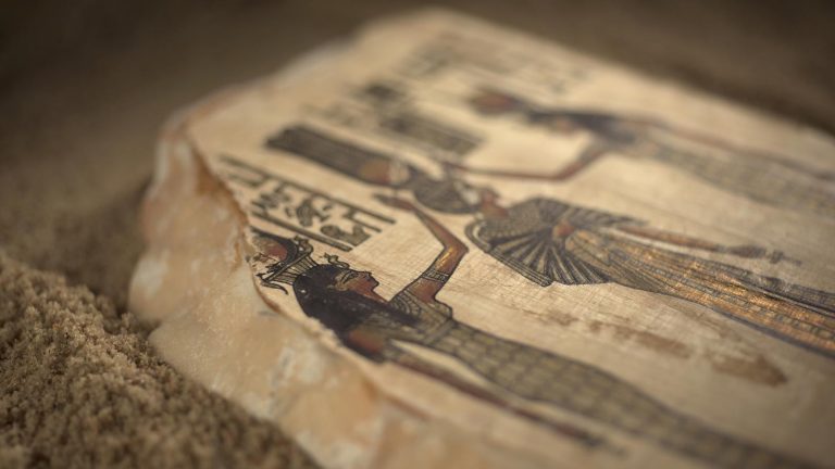 Scan-Verfahren durchleuchtet Papyrus