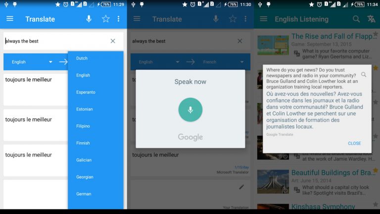 Translator-Apps “Awabe Übersetzen Sprachen” Screenshots