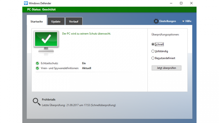Schutzsoftware f&uuml;r Windows