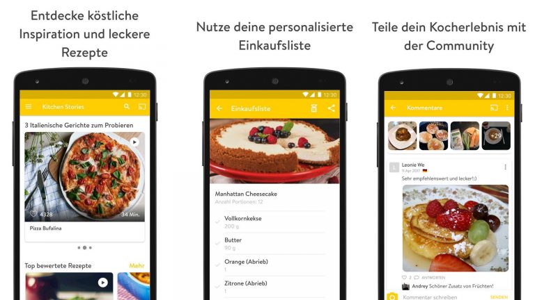 Rezepte Apps Kitchen Stories Screenshots Rezepte-App Kitchen Stories