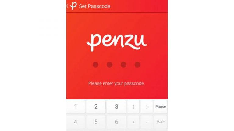 Bei “Penzu” kann die gesamte App per Passwort geschützt werden