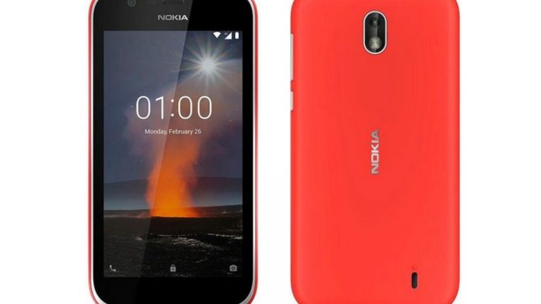 Nokia 1 Front- und Rückseite