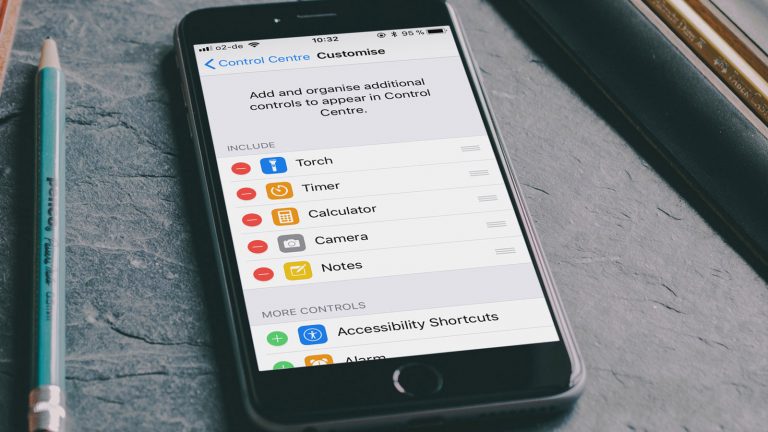 Kontrollzentrum iPhone verändern